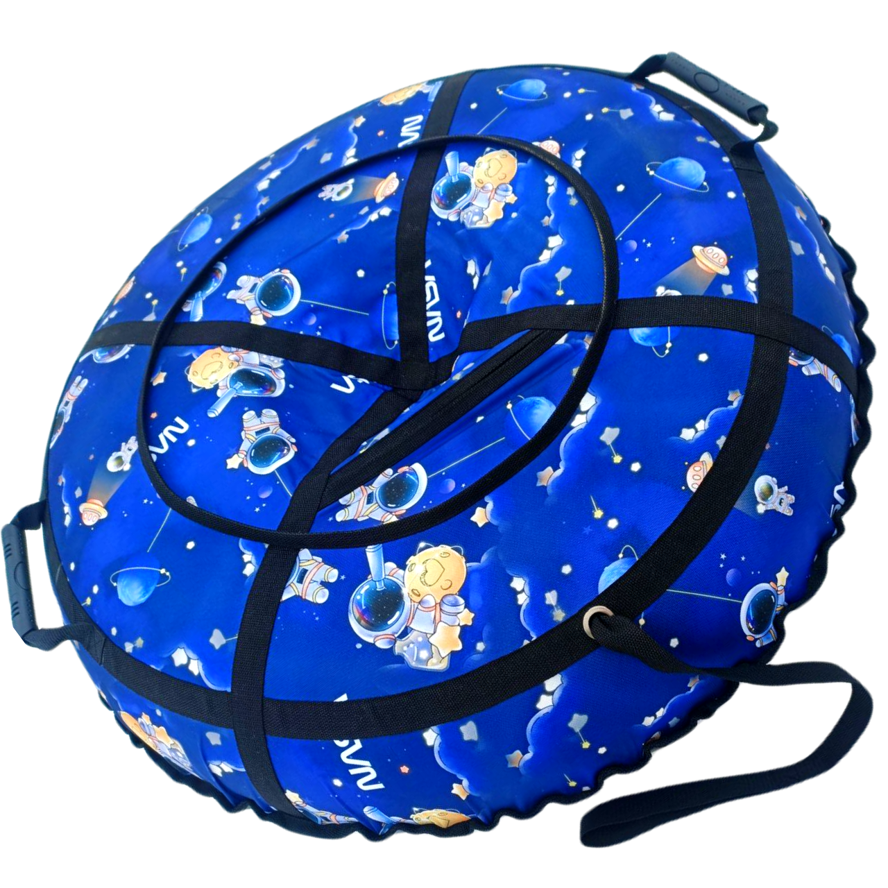 Тюбінг Надувні санки Nasa, 100 см Люкс для катання з гірки, камера 13"синій