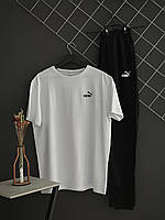 Штани чорні RAPID (двонитка) + футболка біла RAPID