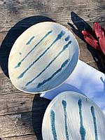 Тарілка «Овальна» 26/22 см, «Коричневий Лофт плюс"