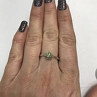 Кольцо опал Эфиопский 18,8 р. кольцо с натуральным опалом в серебре кольцо с камнем опал серебро Индия
