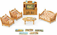 Sylvanian Families Calico Critters Семейная удобная гостиная CC1808 families Comfy Living Room Set