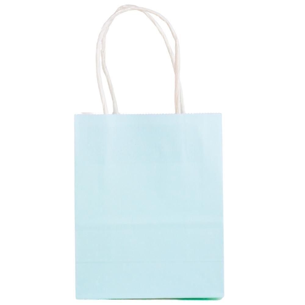 Подарункові пакети "Крафт" (6х15 см) блакитний щільний картон (паковання 12 шт.), фото 1