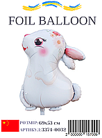 Фольгированный шар Лунный кролик 69х53 см (Китай) в упаковке