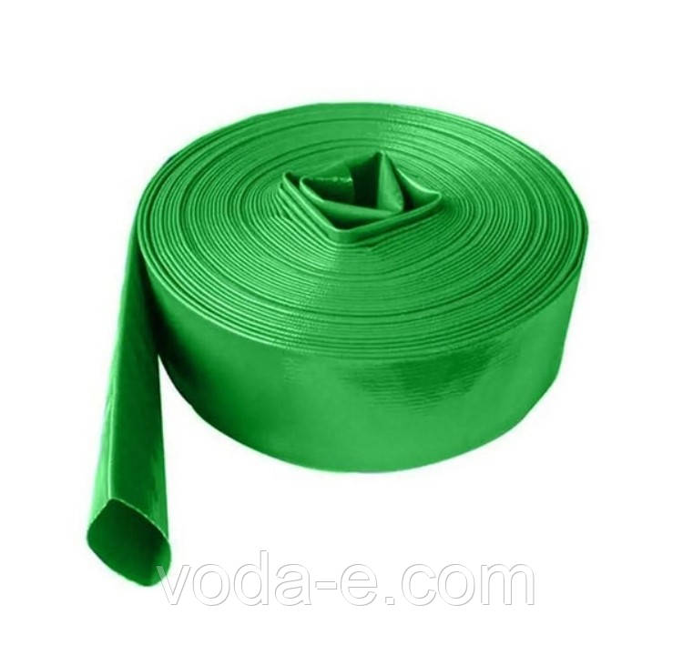 Шланг для фекальних насосів бухта 50м гумовий рукав 2" (50 мм) зелений дренажний