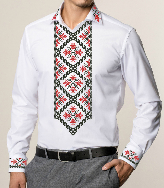 Заготовка для чоловічої вишиванки № 418-СЧ, фото 1