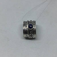 Лазурит кольцо спиннер с лазуритом в серебре 19,7 размер Индия