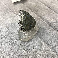 Пірит у кварці кільце перстень з каменем пірит 17,5 розмір кільце з натуральним пиритом Індія