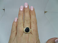 Онікс овальне кільце чорний онікс 19,5 розмір в сріблі. Кільце з чорним оніксом Індія