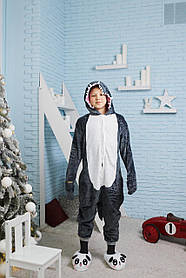 Кігурумі кит Kigurumirev дитяча Кенгурумі сіра акула костюм для дітей S 105 - 115 см
