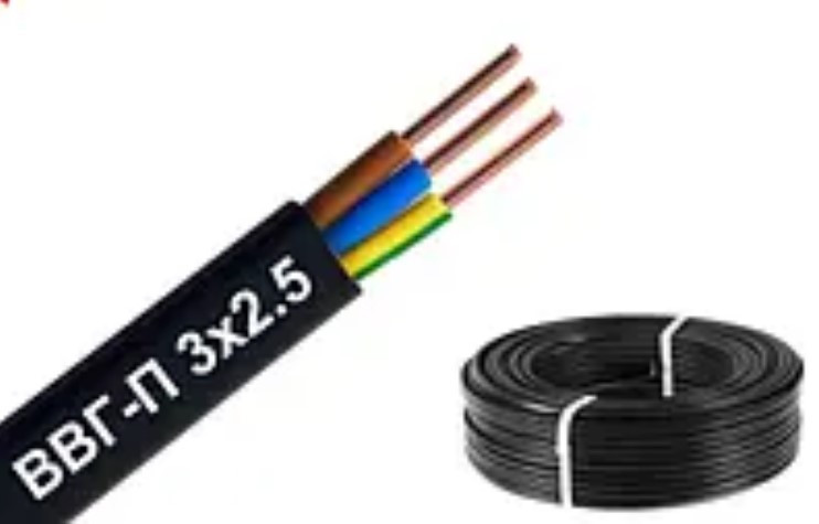 Кабель мідний моножила ВВГ нгд 3х2,5 Одеса (кратно 100м), фото 1