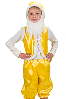 Карнавальный костюм Гномик или Гном (желтый) атлас 98 см с бородой или прокат Киев 190 грн