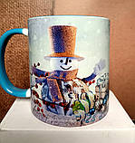 Чашка з іменем на День Святого Миколая. 330 мл Чашка подарунок на Новий рік, фото 2