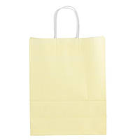 Подарочный пакет "Крафтовая феерия" (8х22 см) желтый бумага (упаковка 12 шт.)