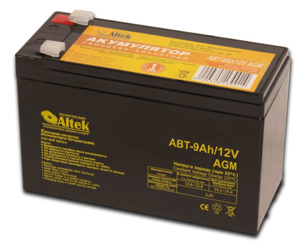 Акумулятор Altek ABT-9Аh/12V AGM