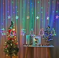 Гирлянда светодиодная штора Рождественская 138 светодиодов, ширина 2.5м (Гирлянды в дом)