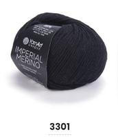 Чиста 100 % вовна  IMPERIAL MERINO № 3301 - чорний