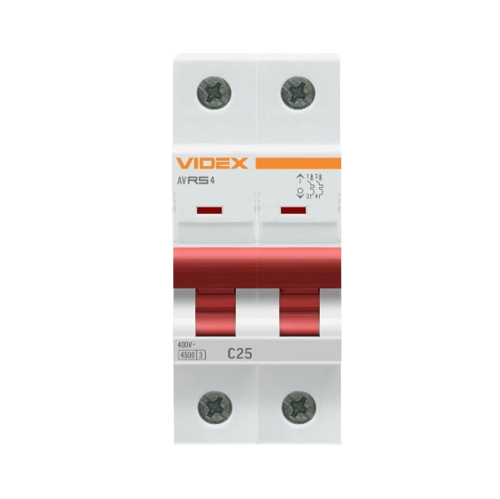 Автоматичний вимикач 2Р 25А 4,5 kA VF-RS4-AV2C25 Resist Videx