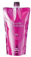 Восстанавливающий шампунь для сухих окрашенных волос Milbon GRAND LINKAGE W Willowluxe shampoo, 400ml