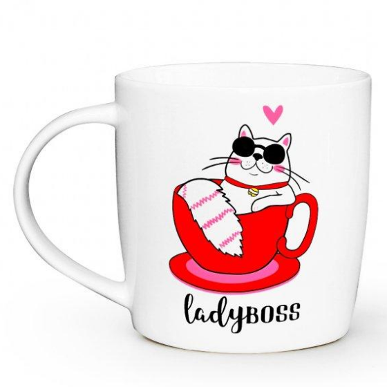 Чашка Lady boss 500 мл (подарункова уп) 5034 Кварта