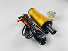 Насос паливоперекачувальний занурювальний електричний 12В 60Вт 30-50 л/хв + кабель + вимикач + 2 затискачі крокодила, фото 6