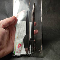 Набор одноразовых приборов (Вилка + нож + салфетка + зубочистка + соль) в индивидуальной упаковке