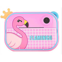 Дитячий фотоапарат миттєвого друку 3 Flamingo із підтримкою microSD card, 3Y+