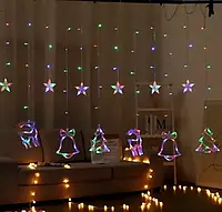 Гирлянда в дом Рождественская 138 светодиодов гирлянда от сеть (гирлянда нить для окна)