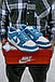 Чоловічі Кросівки Nike SB Dunk White Blue 40-41-43-44-45, фото 4