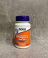 NOW Foods, рыбий жир из омега-3,Omega-3 1000 мг, 30капсул