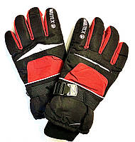Перчатки горнолыжные мужские р. M/L. L/XL черно/красные L/XL