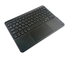 Портативна bluetooth-клавіатура з тачпадом та підсвіткою для планшета/телефону/телевізору/ПК (українська розкладка)