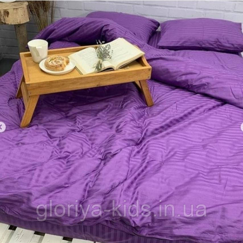 Комплект постільна білизна страйп сатин 2спальні (Турція)