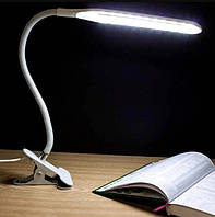 Usb лампа на прищіпці світлодіодна led lamp на гнучкому шнурі Світильник-прищіпка складана переносна Beluck WHT