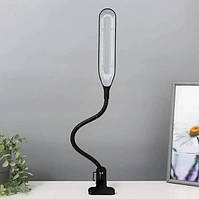 Usb лампа на прищіпці світлодіодна led на гнучкому шнурі Світильник-прищіпка складана переносна Beluck чорна