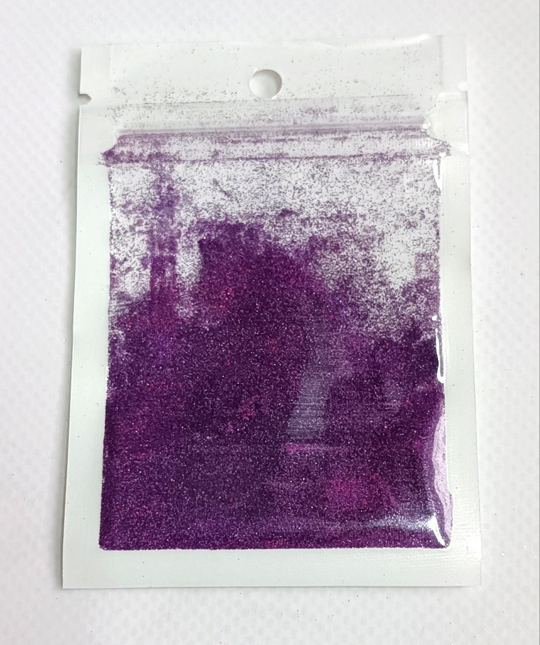 Пісок з блискітками для дизайну нігтів фіолетовий
