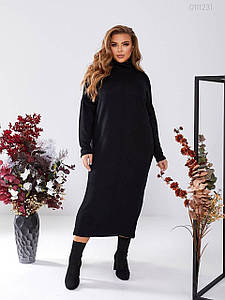 Стильне тепле плаття Лімбург гольф вовняний великих розмірів напівприталена гарна посадка на фігурі