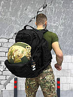 Рюкзак штурмовой Silver Knight с держателем для шлема 35 л Рюкзак тактический военный с системой molli