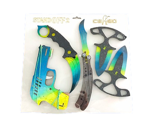 Набір дерев'яної зброї з гри CS2 CS:GO Standoff 2 5 предметів N1 F