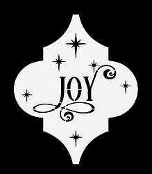 Пластиковий трафарет "Joy", 14 см