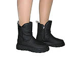 Жіночі чобітки на блискавці еко шкіра розмір 36 39, фото 6