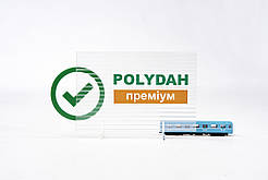 Полікарбонат для теплиці сотовий прозорий POLYDAH-преміум 4 мм, 2100х6000