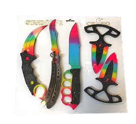 Набір дерев'яної зброї з гри CS2 CS:GO Standoff 2 5 предметів N2 F