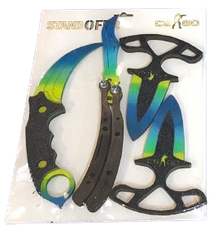 Набір дерев'яної зброї з гри CS2 CS:GO Standoff 2 4 предмети N3 F