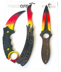 Набір дерев'яної зброї з гри CS2 CS:GO Standoff 2 3 предмети N4 F