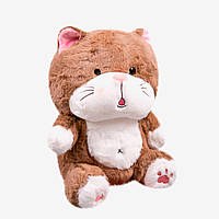 Мягкая игрушка подушка плед Хомяк | Детская игрушка Хомяк 3 в 1 Коричневый. Топ!