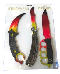 Набір дерев'яної зброї з гри CS2 CS:GO Standoff 2 3 предмети N5 F