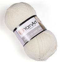 Пряжа YarnArt Merino de Luxe 50 - 502 молочний