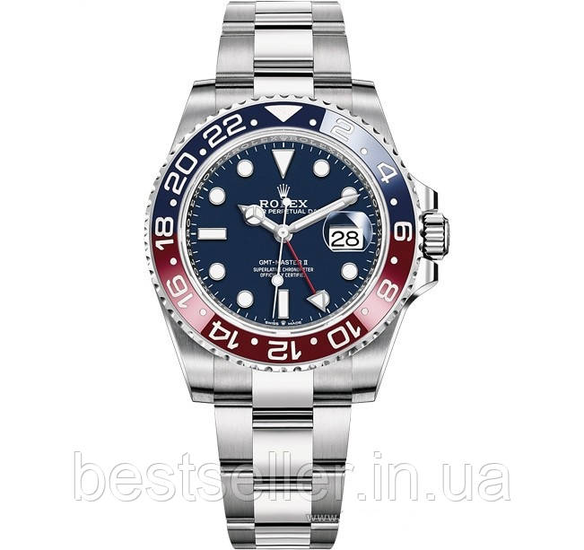 ROLEX GMT MASTER II PEPSI 40MM OYSTER BRACELET (ETA 2834-2). AAA