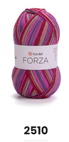 Нитки та пряжа для в'язання шкарпеткова напіввовна 75/25 FORZA YarnArt Форза ЯрнАрт № 2510