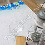 Новорічна скатертина - доріжка раннер на стіл " Хуртовина " 140х47 см, фото 4